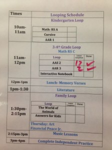 updated schedule 2014